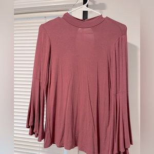 Long Sleeve Mauve Top